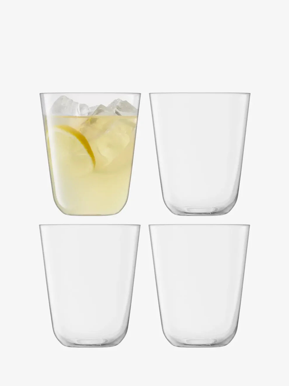 Arc Tumbler 380ml clear x 4