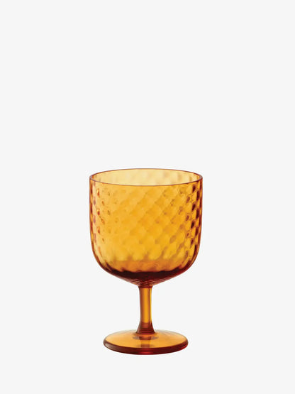 Dapple Wine Glass 325ml Water Sun Amber x 2