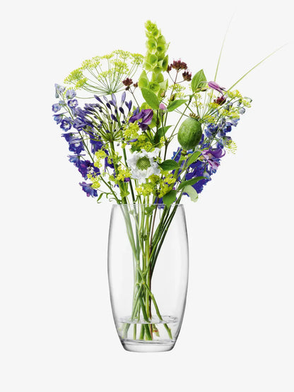 Flower Barrel Bouquet Vase H29cm Clear