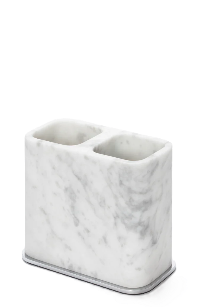 Polo Marble Double Toothbrush Holder