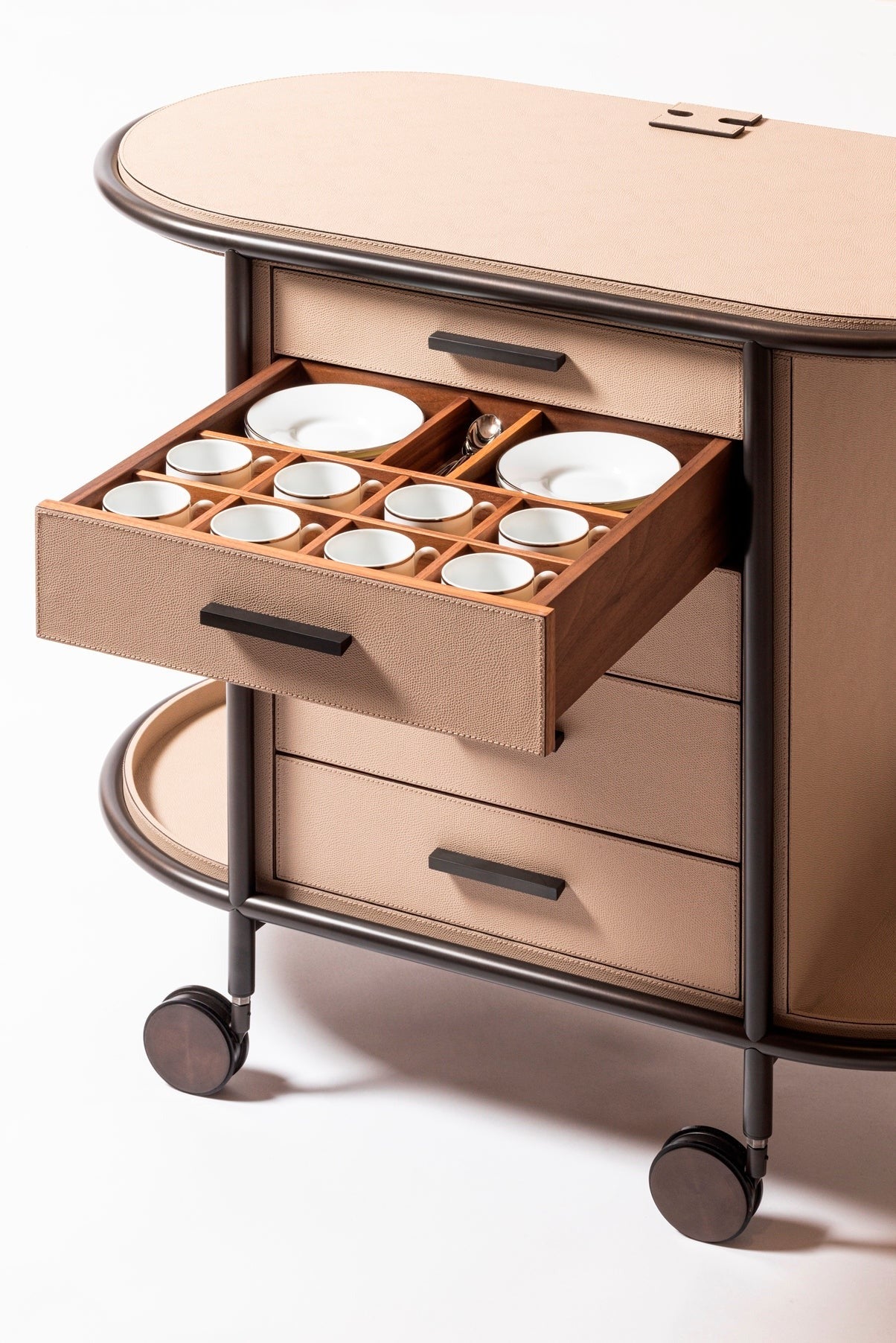 Arcade Coffee And Tea Cart Oval For Professional Capsules