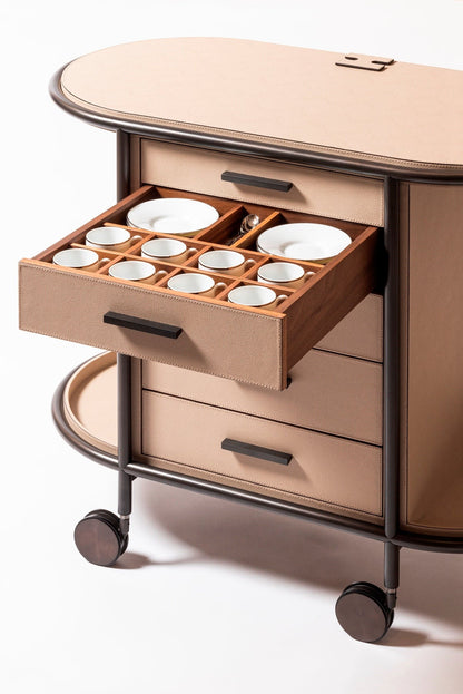 Arcade Coffee And Tea Cart Oval For Professional Capsules