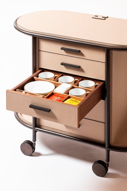 Arcade Coffee And Tea Cart Oval For Professional Capsules