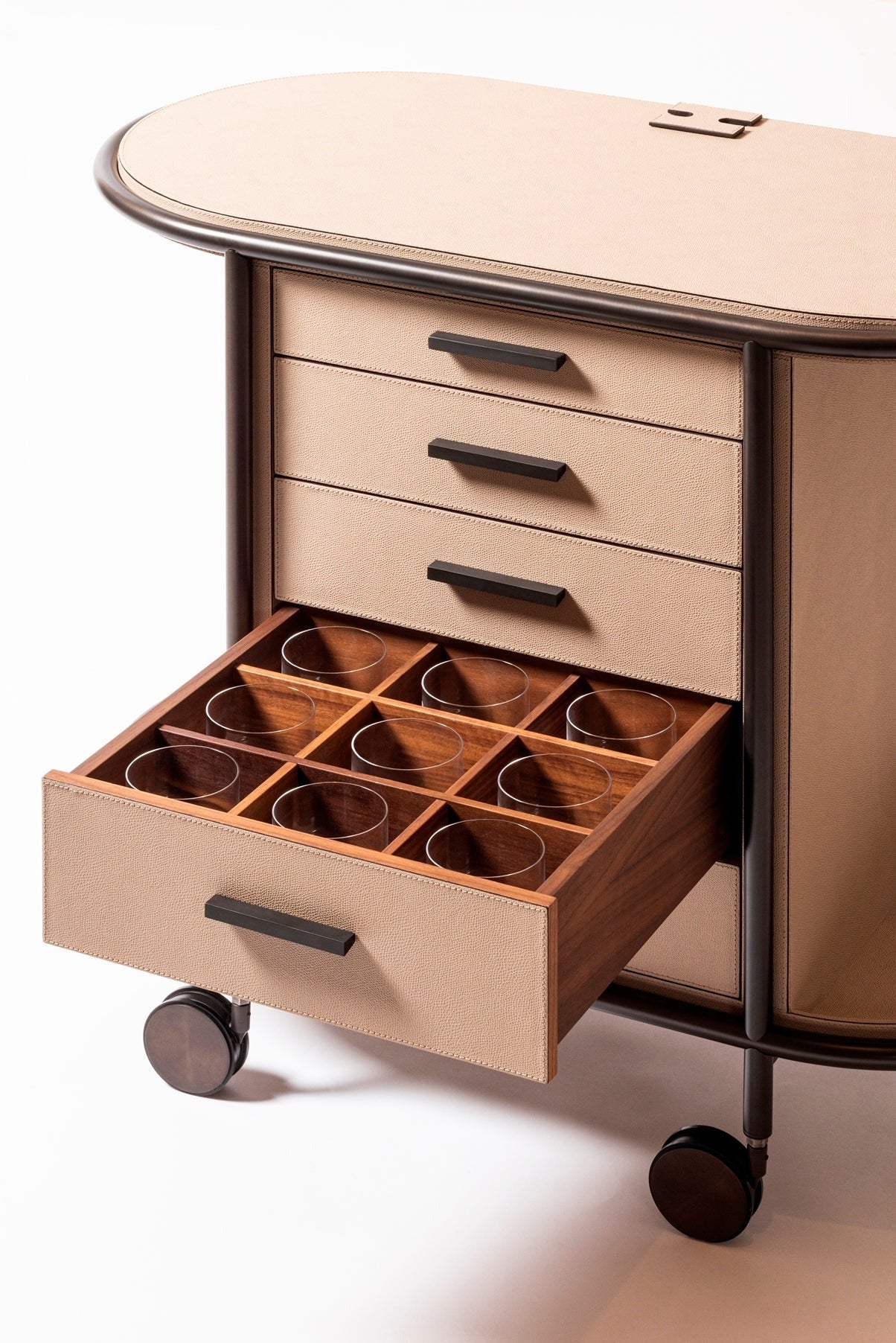 Arcade Coffee And Tea Cart Oval For Professional Capsules