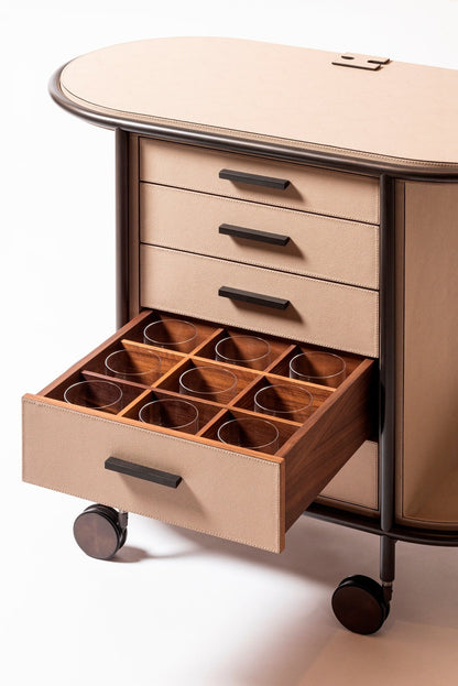 Arcade Coffee And Tea Cart Oval For Professional Capsules