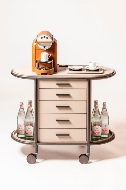 Arcade Coffee And Tea Cart Oval For Professional Capsules