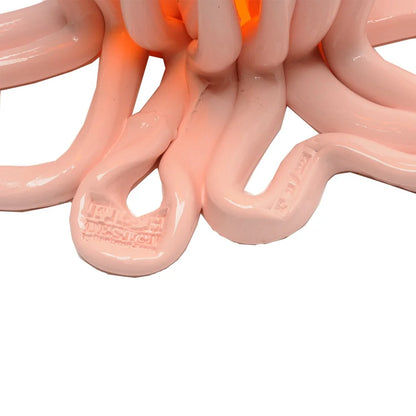 Indian Summer Vase - Clear Orange And Matt Pastel Pink