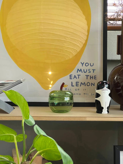 Fruits & Flowers Sugar Bowl - Apple