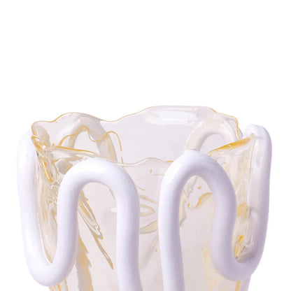 Indian Summer Vase - Clear, Matt White