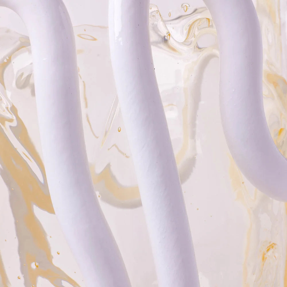 Indian Summer Vase - Clear, Matt White