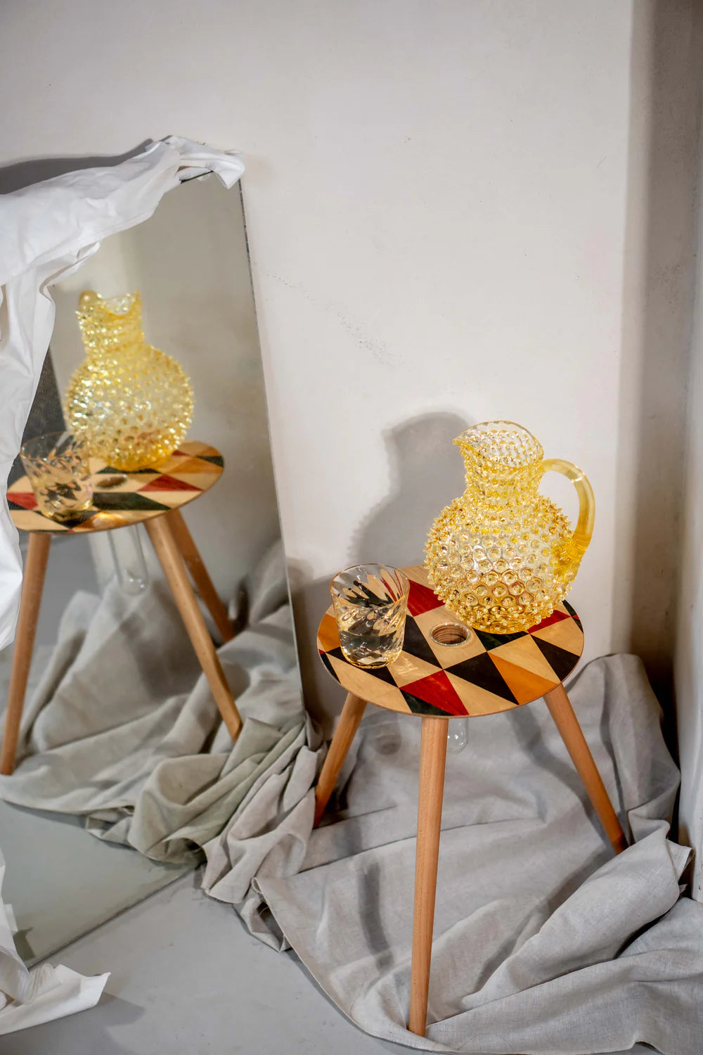 Citrine Hobnail Jug 2L