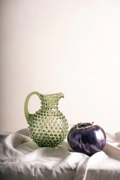Olive Green Hobnail Jug 1L