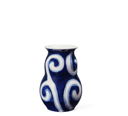 Tulle Vase H13 cm blue