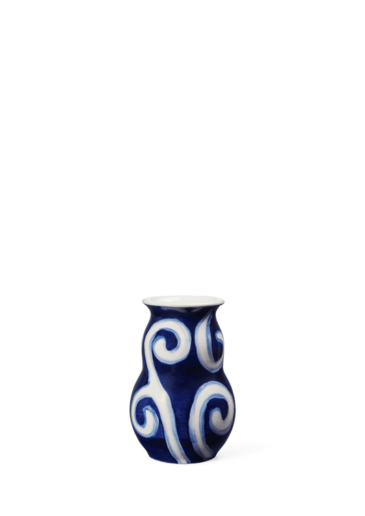 Tulle Vase H13 cm blue