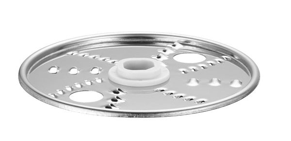 KitchenAid Metallic pizza tray with holes on a white background