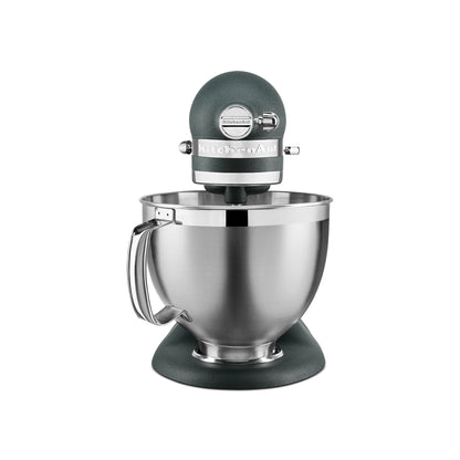 KitchenAid Gray KitchenAid stand mixer with a silver bowl on a white background