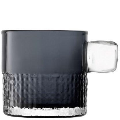 Handle Tealight Holder H9cm Slate