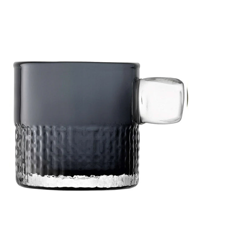 Handle Tealight Holder H9cm Slate