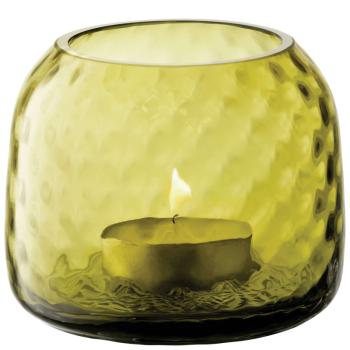 Dapple Tealight Holder Woodland Green