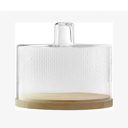 Wicker Dome & Ash Base Ø29cm/H24.5cm Clear