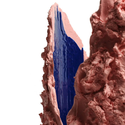 Lava Vase - Matt Pastel Pink And Blue