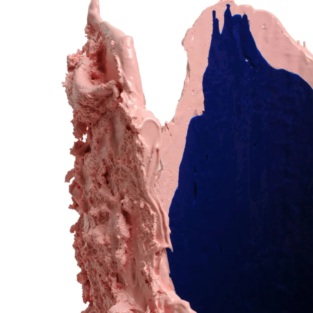 Lava Vase - Matt Pastel Pink And Blue
