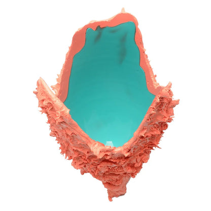 Lava Vase - Matt Ocean And Matt Dark Salmon