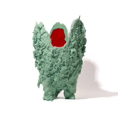 Lava Vase - Aqua, Coral