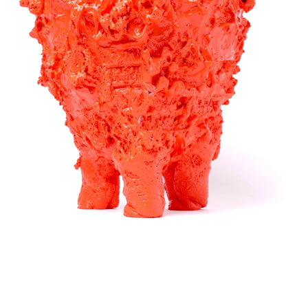 Lava Vase - Matt Pastel Orange, Cherry