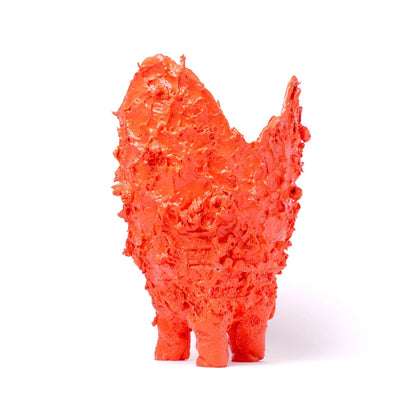 Lava Vase - Matt Pastel Orange, Cherry