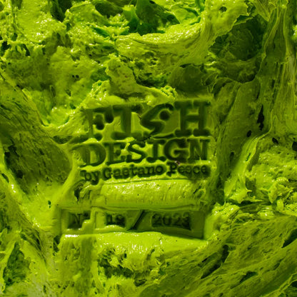 Lava Vase - Matt Lime And Matt Orange