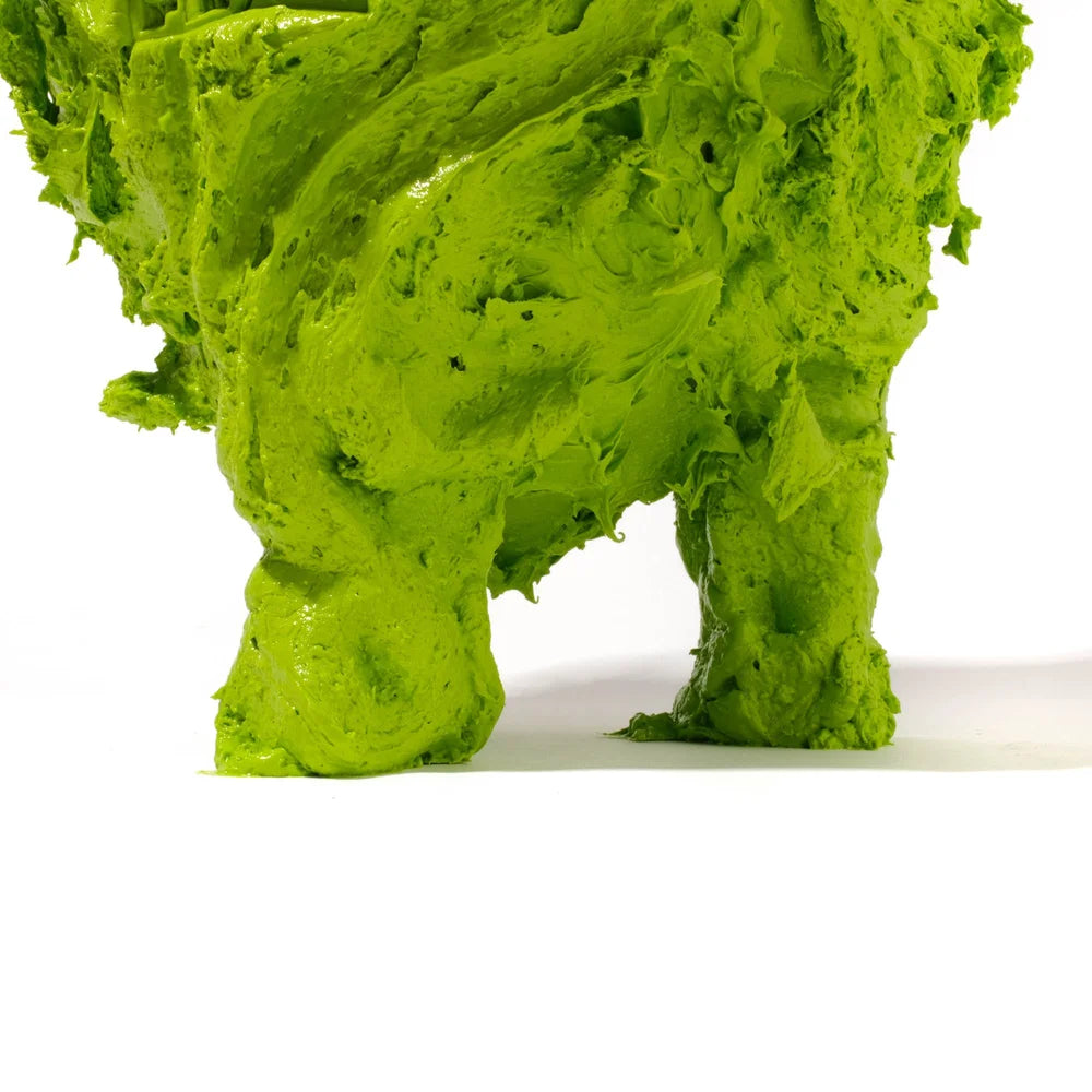 Lava Vase - Matt Lime And Matt Orange