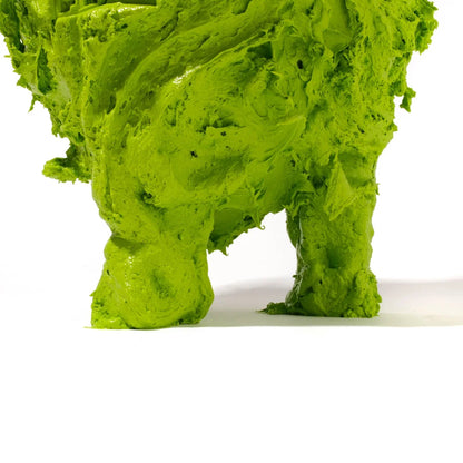 Lava Vase - Matt Lime And Matt Orange