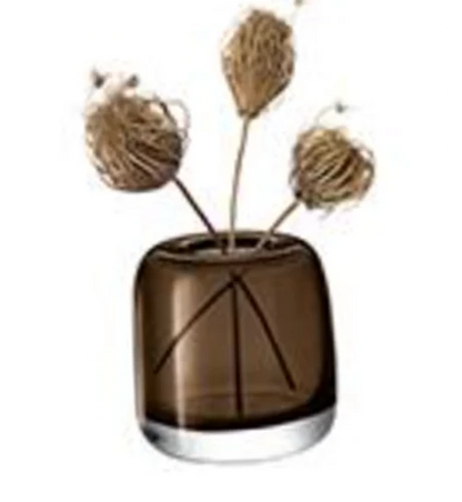 Melt Vase 15cm Mushroom Brown