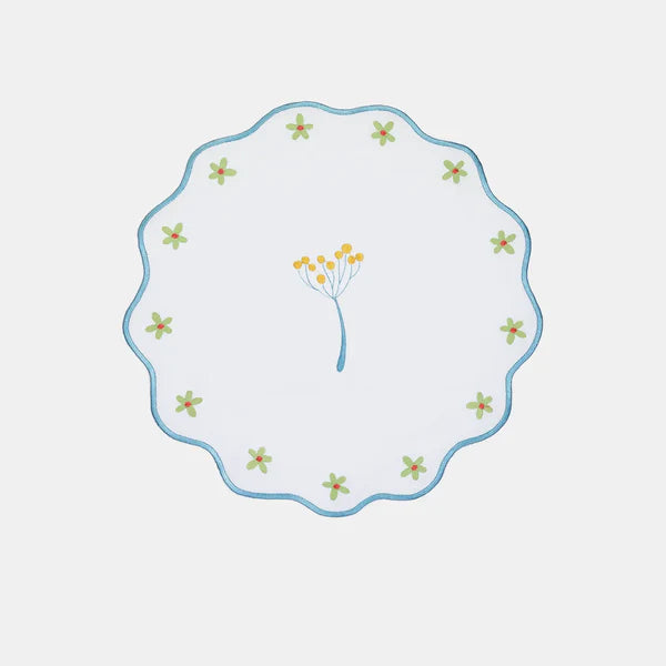 Mamma Mia Embroidered Placemat Rim
