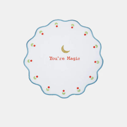 Mamma Mia Embroidered Placemat Rim