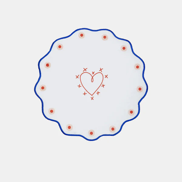 Mamma Mia Embroidered Placemat Rim