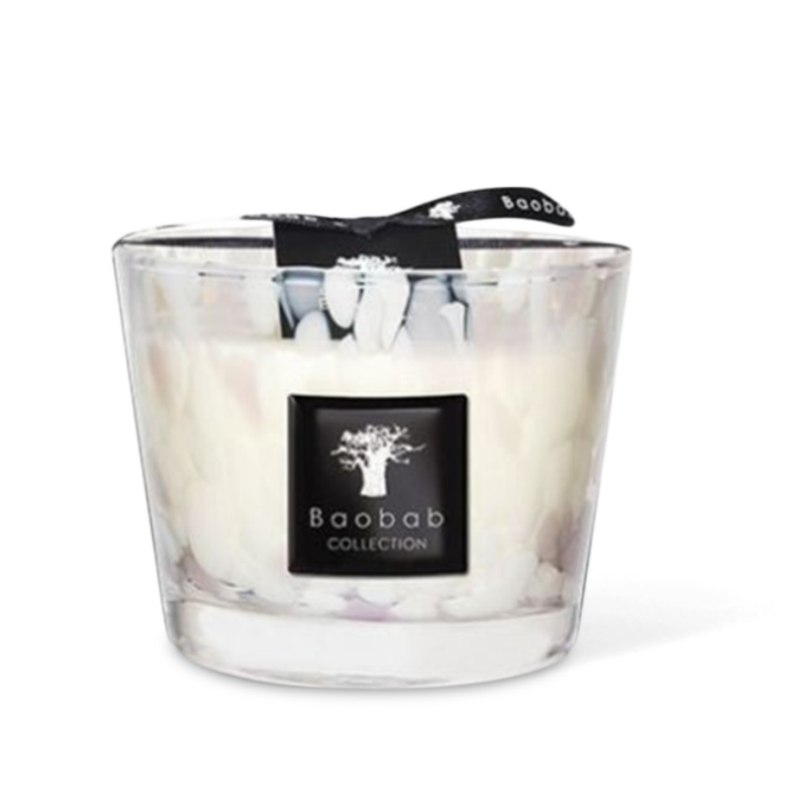 Max 10 White Pearl Candle