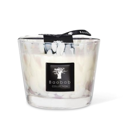 Max 10 White Pearl Candle