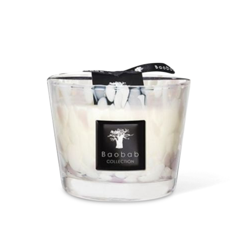 Max 10 White Pearl Candle