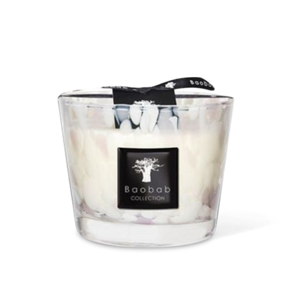 Max 10 White Pearl Candle