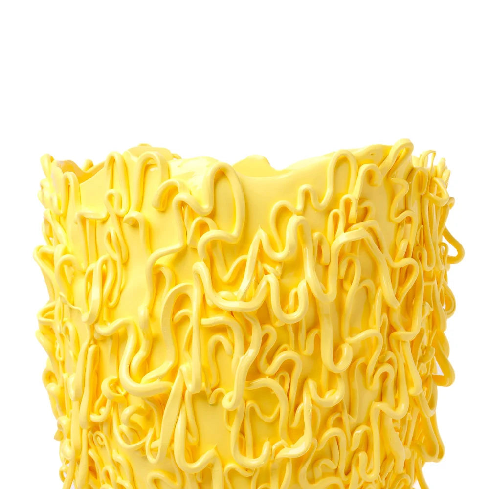 Medusa Vase - Matt Pastel Yellow