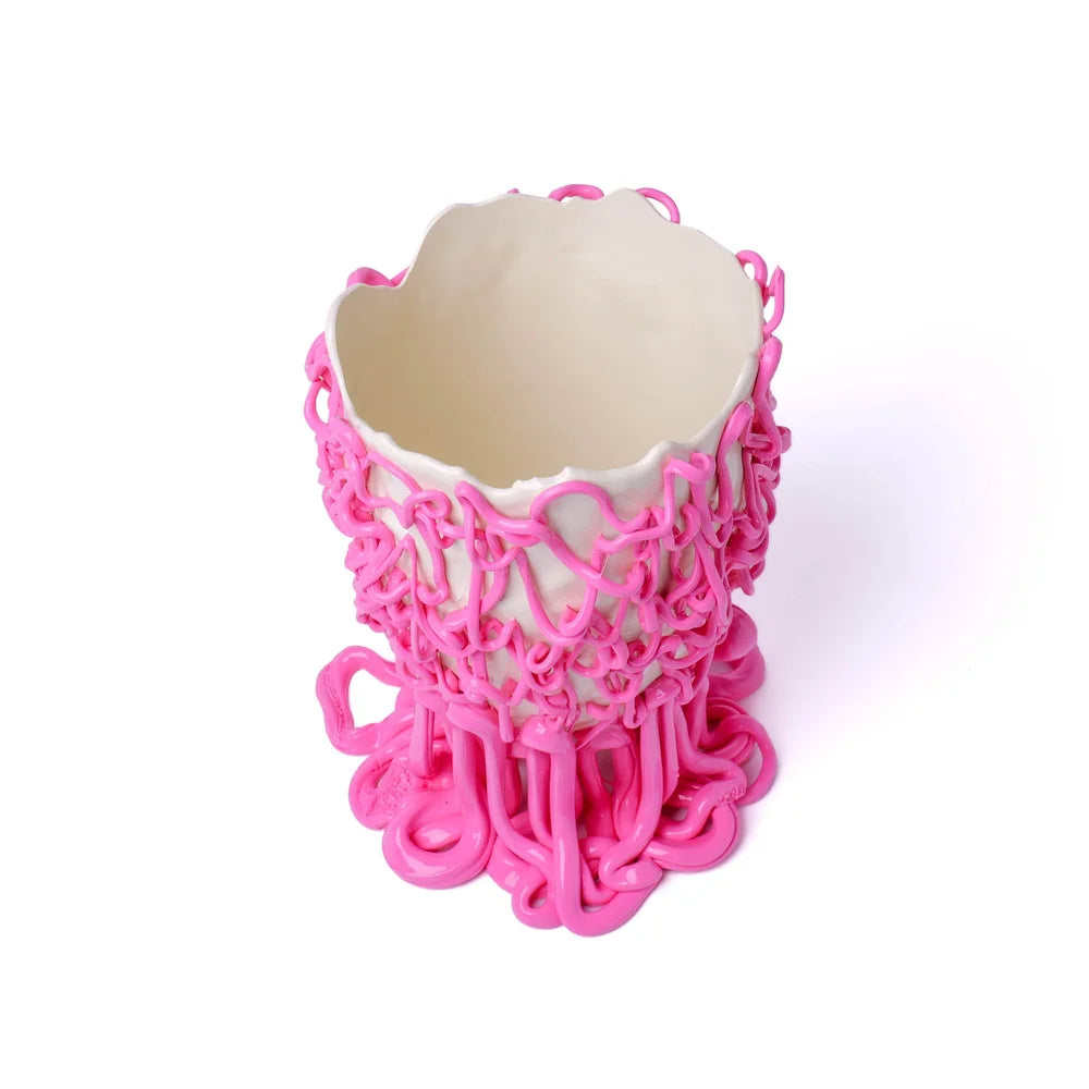 Medusa Vase - Matt Champagne, Pink