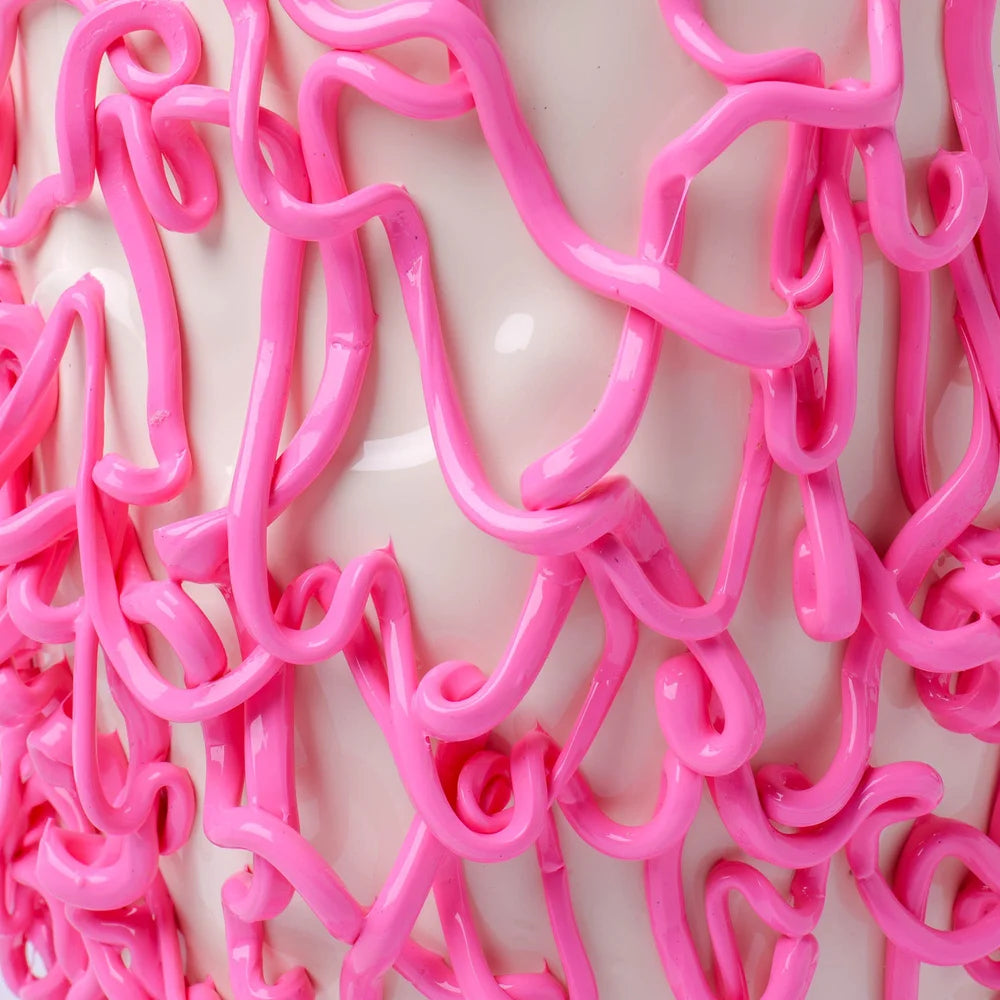 Medusa Vase - Matt Champagne, Pink