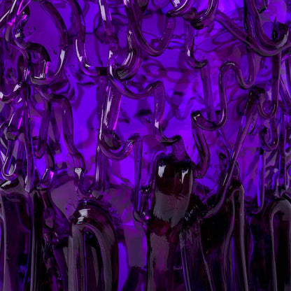 Medusa Vase - Clear Purple