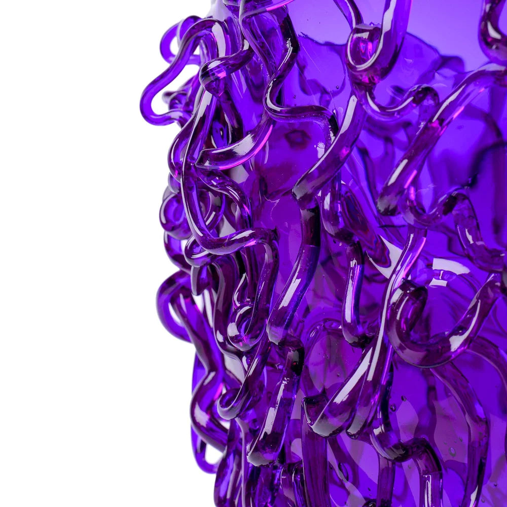 Medusa Vase - Clear Purple