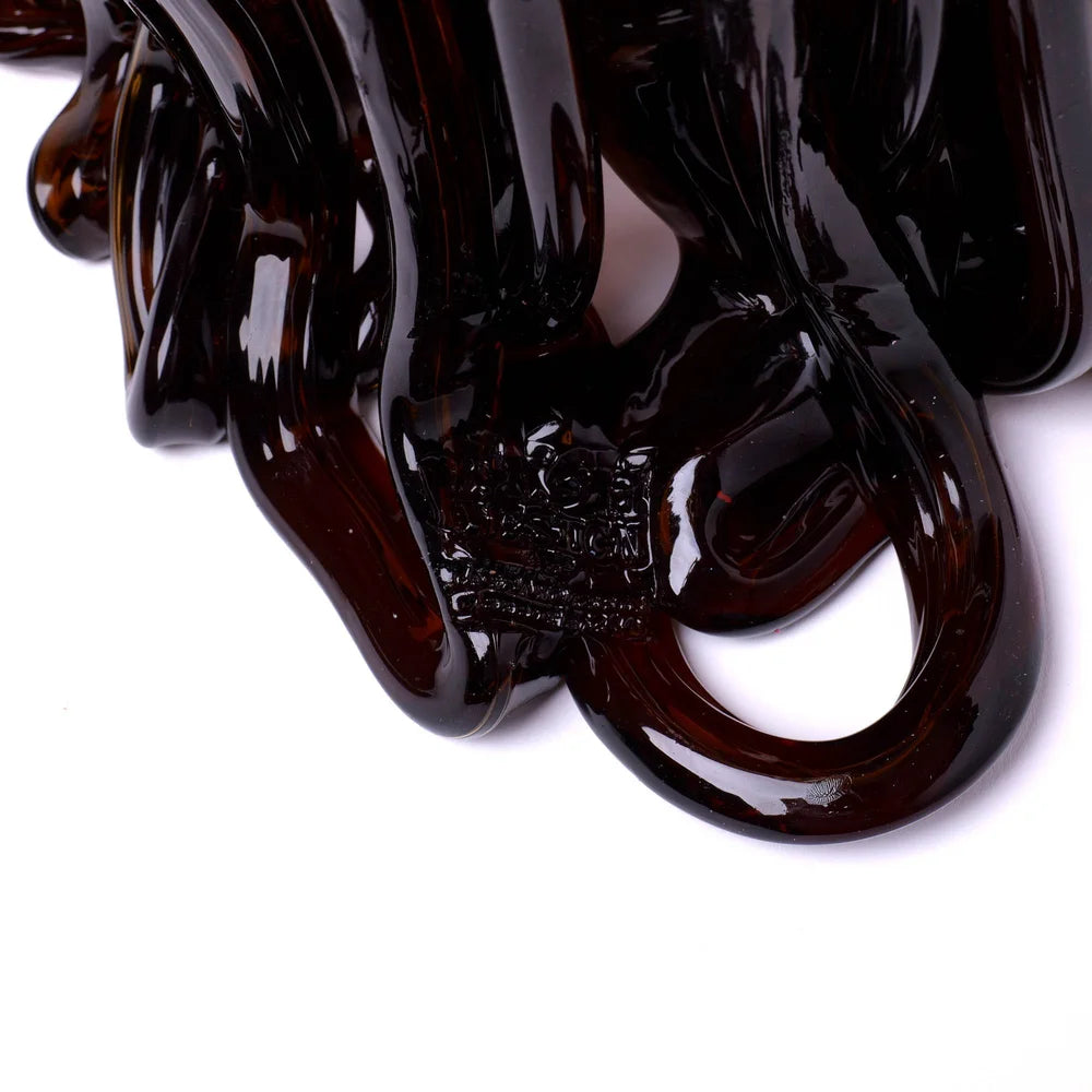 Medusa Vase - Clear Pink And Clear Brown