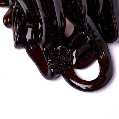 Medusa Vase - Clear Pink And Clear Brown