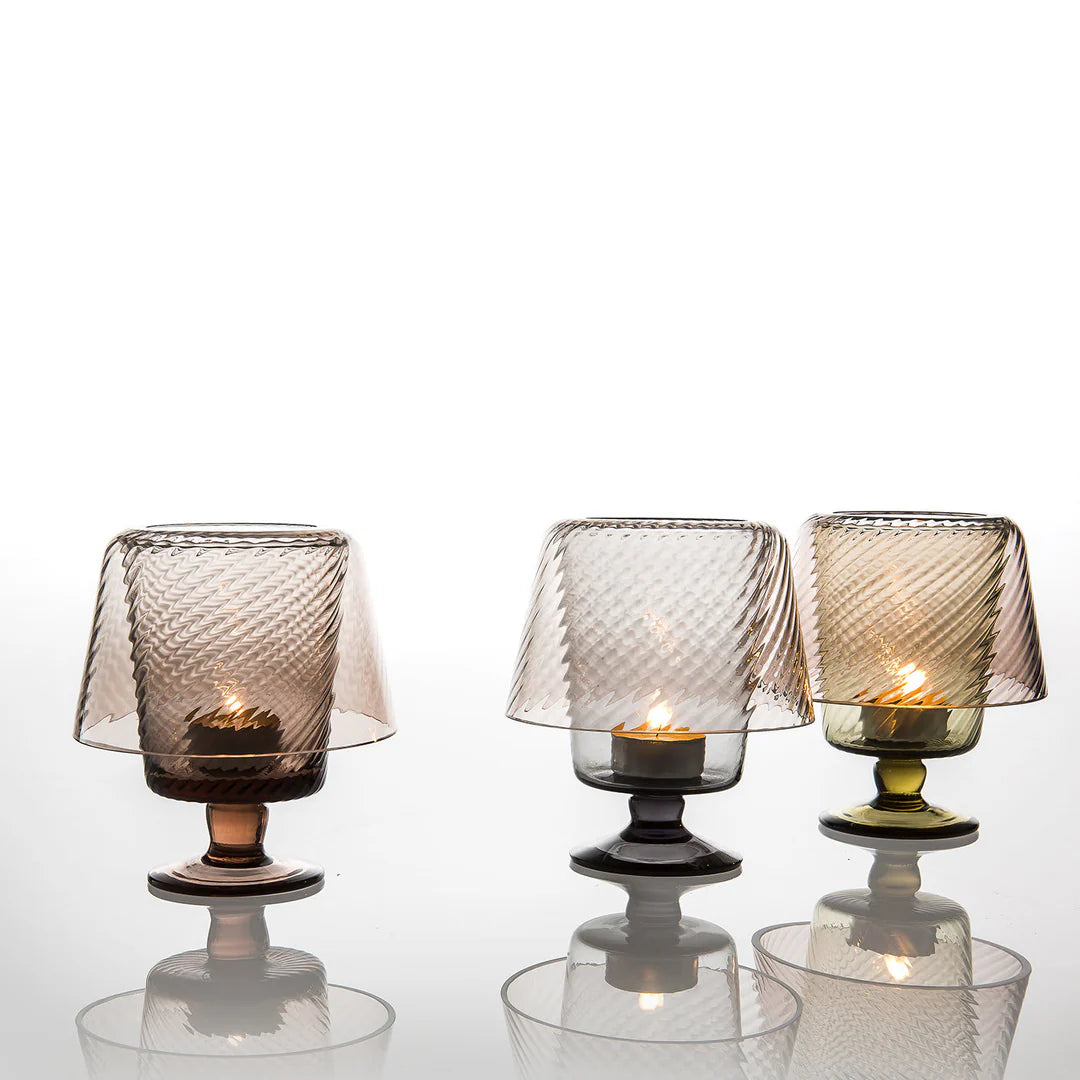 Minilume Torsè Glass Candleholder 3 set