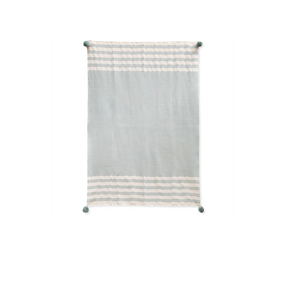 Mint Stripes Throw